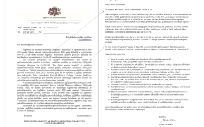 Anitai Muižniecei Latvijas izglītības iestādēs kovidkulta ierobežojumi ir jāatceļ