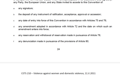 Article 81 – Notification