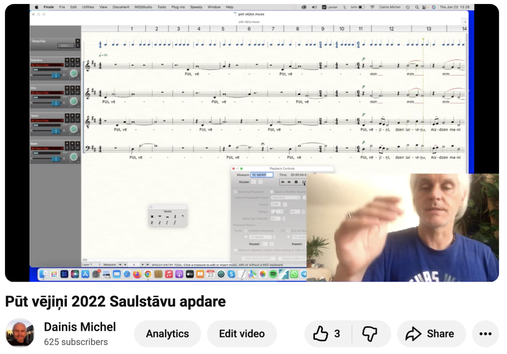 Pūt vējiņi saulstāvu apdare